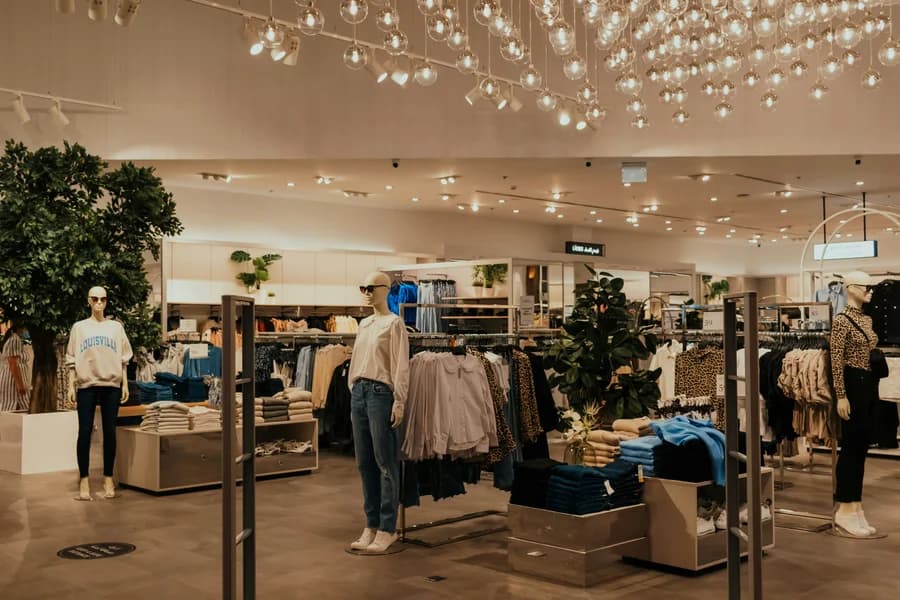 Considered boutique and showroom interior